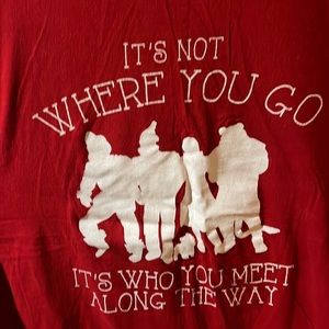 Xl Wizard of oz T shirt, deep red